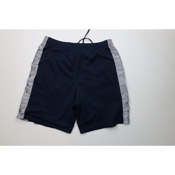 Vintage Nike Mens XL Travis Scott Mini Swoosh Heavy Mesh Basketball Shorts Blue - Picture 8 of 11